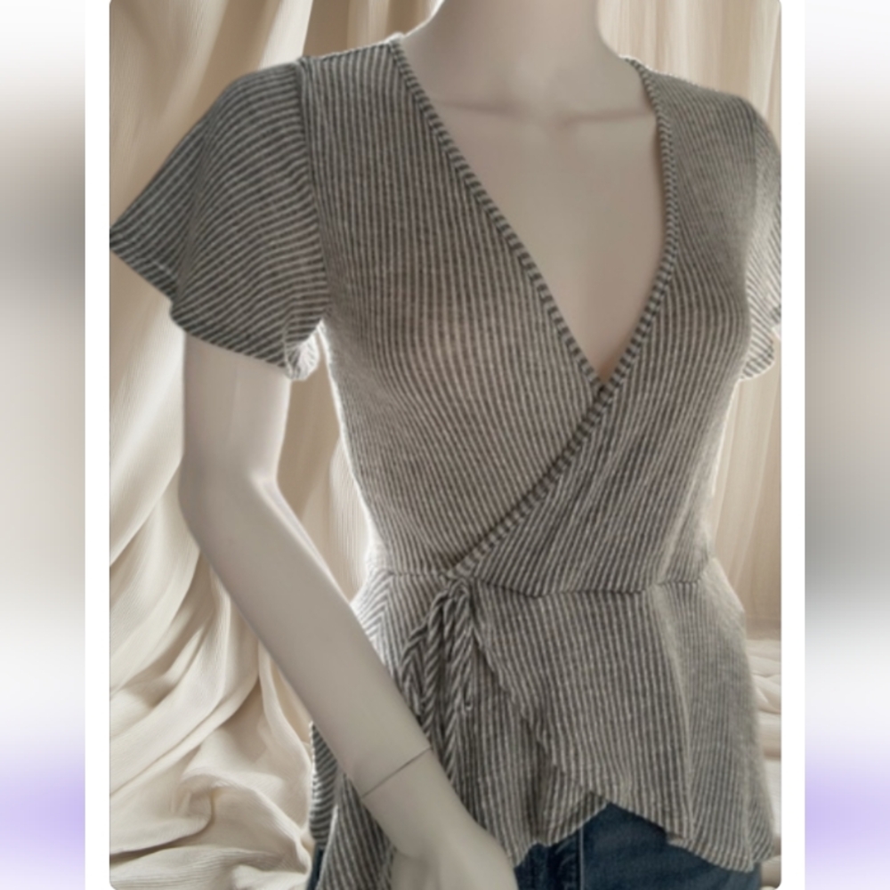 Caution to the Wind Wrap Top